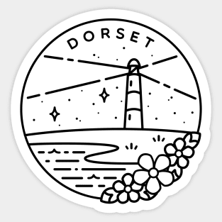 Dorset, South England Emblem - White Sticker